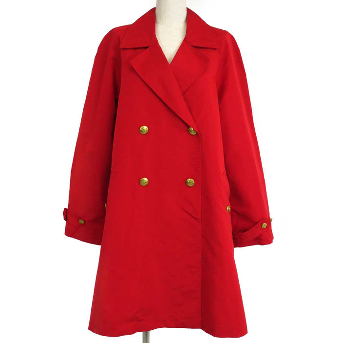CHANEL 
Logo COCO CC Corona Bottone Coco 
Marchio Coco Vintage Cappotto di Seta