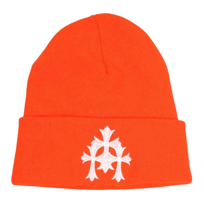 CHROME HEARTS
CH Plus Logo Cemetery Cross
Triple Cross Embroidery Knit Cap