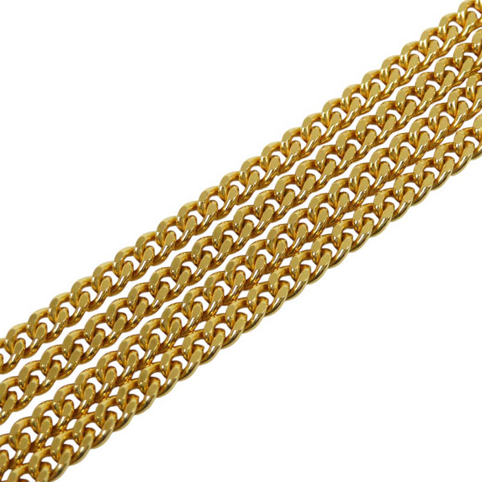 CHANEL 
97C logo COCO CC metallo color oro 
cintura a catena con marchio Coco