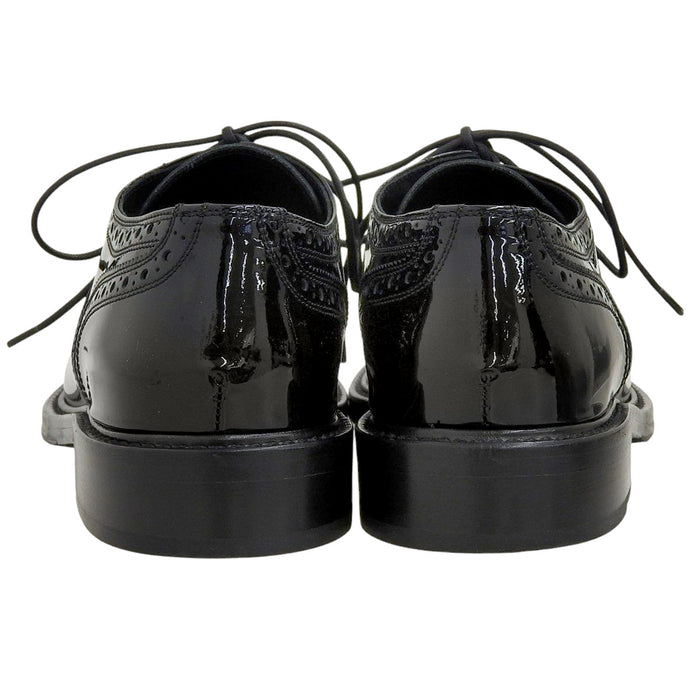 YVES SAINT LAURENT 
メダリオン ウィングチップ パテント 
レースアップ ドレスシューズ