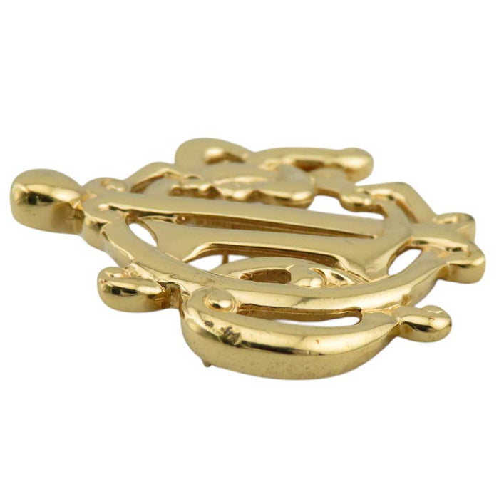 Dior
Gold Color Metal
Emblem Logo Pin Brooch