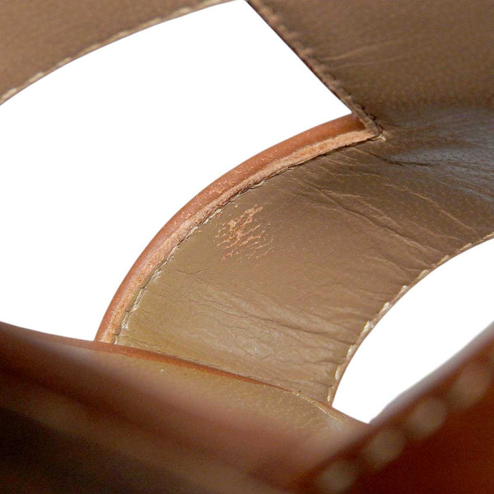 HERMES 
H ロゴ 
オラン レザー サンダル