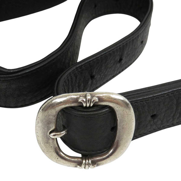CHROME HEARTS 
#1 SNAT PACK Dagger Zip Gunslinger Belt Silver 
Snat Pack #1 Leather Waist Bag