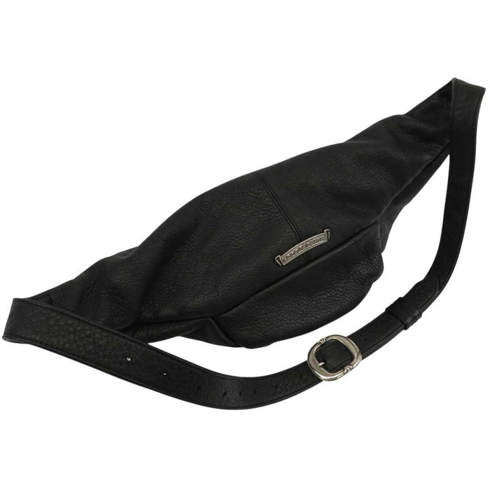 CHROME HEARTS 
#1 SNAT PACK Dagger Zip Gunslinger Belt Silver 
Snat Pack #1 Leather Waist Bag