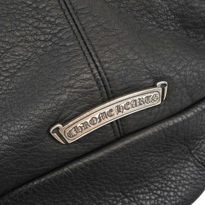 CHROME HEARTS 
#1 SNAT PACK Dagger Zip Gunslinger Belt Silver 
Snat Pack #1 Leather Waist Bag