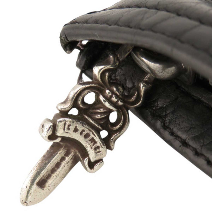 CHROME HEARTS 
ZPR CHNG 3×4 Etichetta a rotolo Portamonete 
Zip a pugnale Portamonete con cerniera