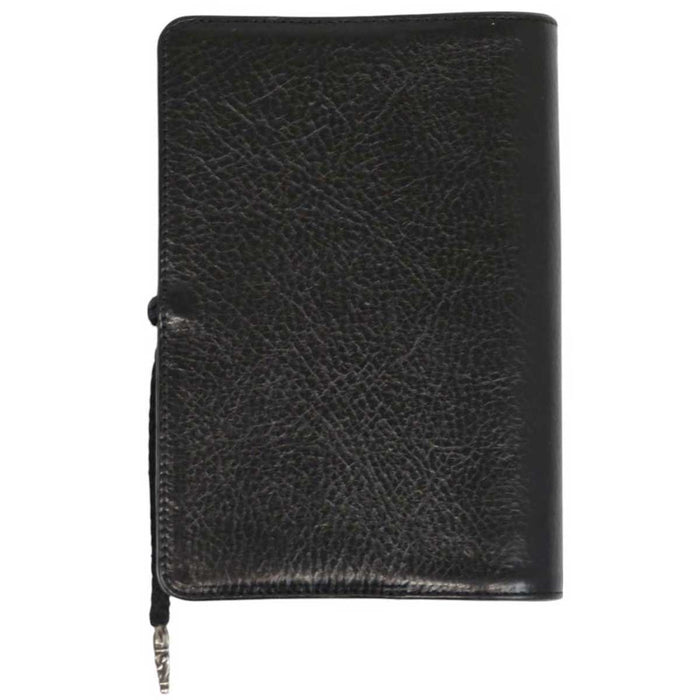 CHROME HEARTS 
AGENDA PLAIN 1994 Engraving CH Cross Silver Notebook Cover 
Cross Ball Button Boro Chip Agenda