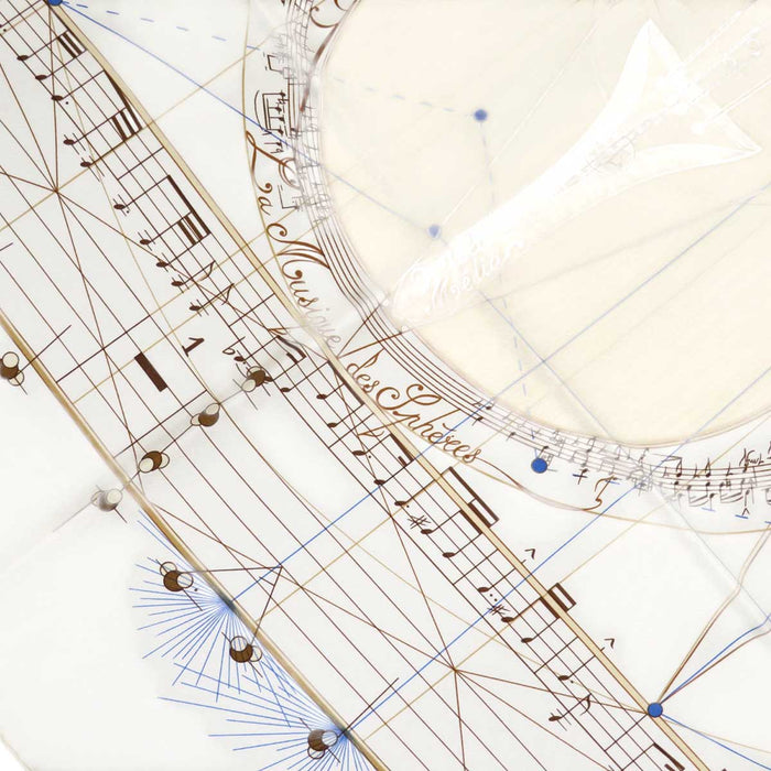 HERMES 
Seta grande formato Violino 
Carré 90 La Musique des Spheres La musica suonata dalle sfere
