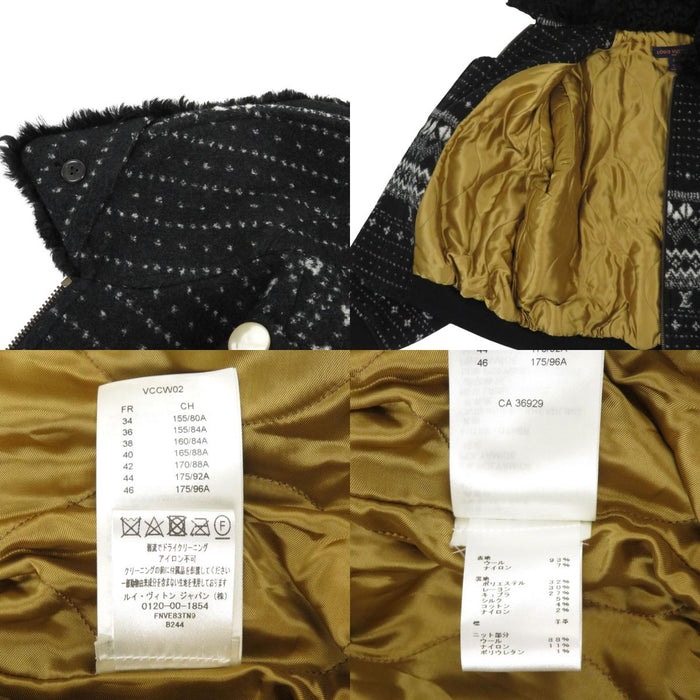 LOUIS VUITTON 
ボア ウール RW222B TN9 FNVE83 
LV ロゴ ジャガード ジップアップジャケット
