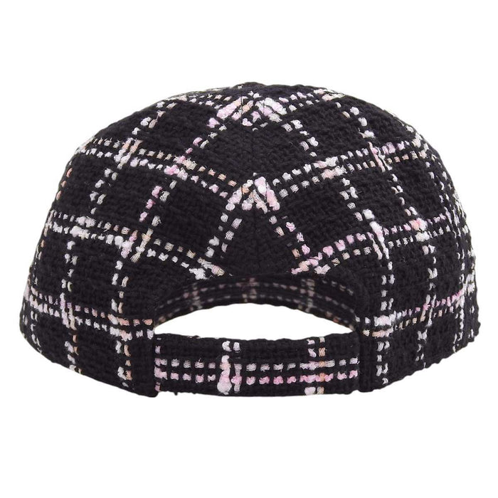 CHANEL 
COCO CC Logo Cotton 
Coco Mark Tweed Cap