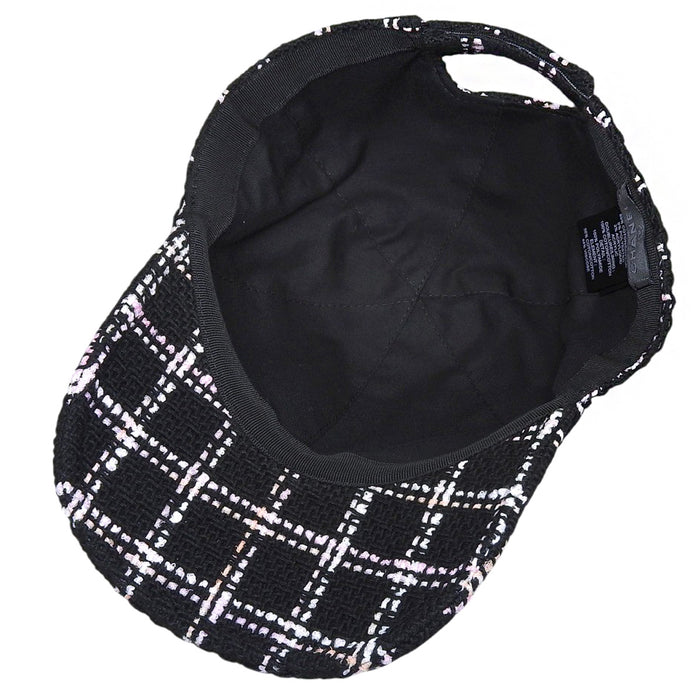 CHANEL 
COCO CC Logo Cotton 
Coco Mark Tweed Cap