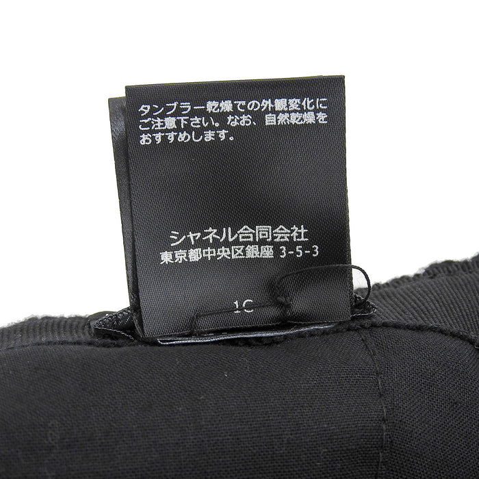 CHANEL 
COCO CC Logo Cotton 
Coco Mark Tweed Cap