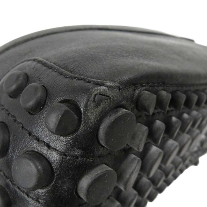 GUCCI 
Diamante Loafer Logo 
Leather Driving Shoes