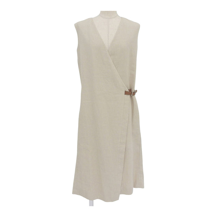 HERMES 
マルジェラ期 
アピベルト リネン ノースリーブ ワンピース