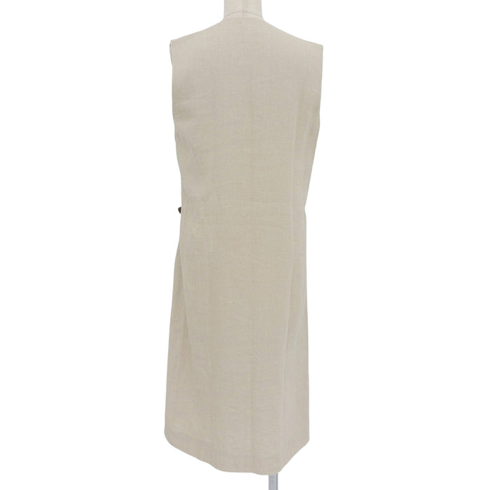 HERMES 
マルジェラ期 
アピベルト リネン ノースリーブ ワンピース