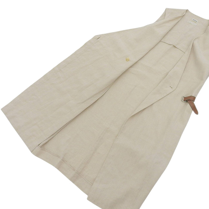 HERMES 
マルジェラ期 
アピベルト リネン ノースリーブ ワンピース