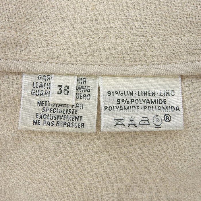 HERMES 
マルジェラ期 
アピベルト リネン ノースリーブ ワンピース