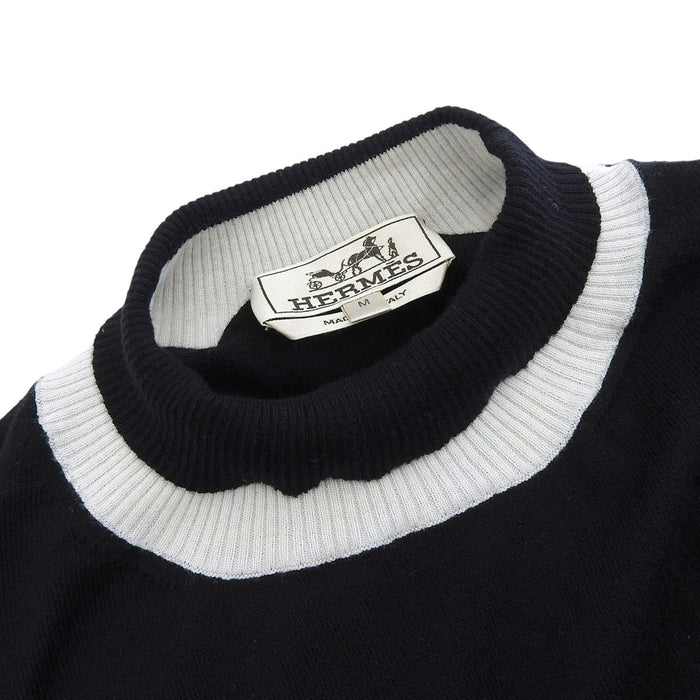 HERMES
Summer knit bicolor cashmere blend
High neck short sleeve knit