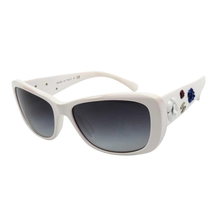 CHANEL 
Logo COCO CC design latéral 
Marque Coco Camélia lunettes de soleil