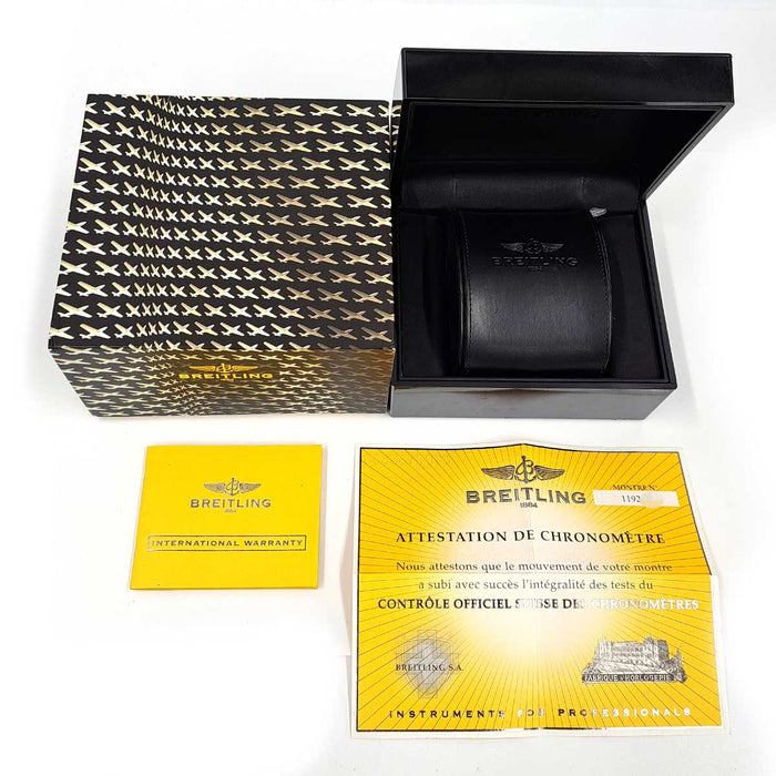 BREITLING 
Superocean 38 Petite Seconde Date Révisé 
Révision effectuée Avec boîte et garantie