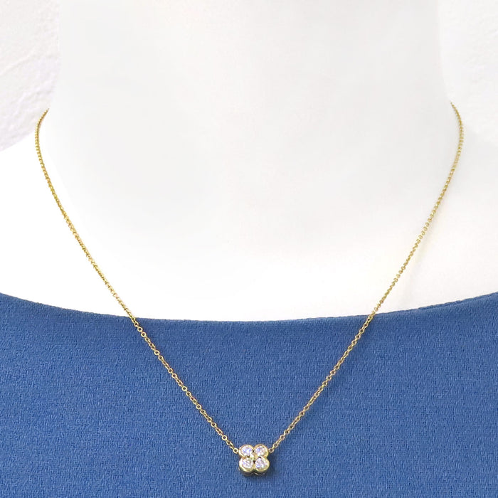 TIFFANY&Co. 
Collana con diamante incastonato a castone