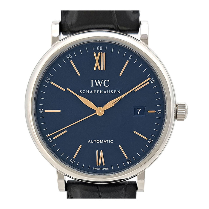 IWC Portofino Date with Box and Warranty Card