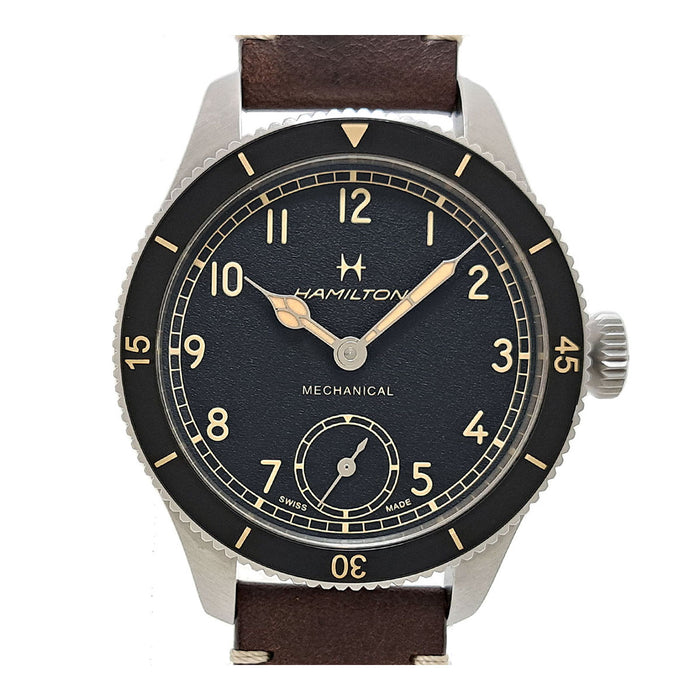 HAMILTON 
Khaki Aviation Pilot Pioneer 
With Box and Warranty Card
