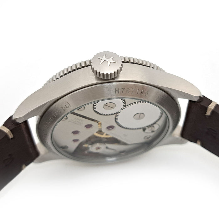 HAMILTON 
Khaki Aviation Pilot Pioneer 
With Box and Warranty Card