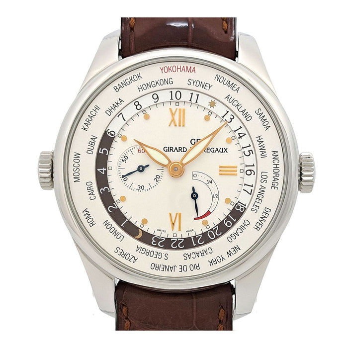 GIRARD-PERREGAUX 
World Time Control François Perregaux Tribute YOKOHAMA 
With Box