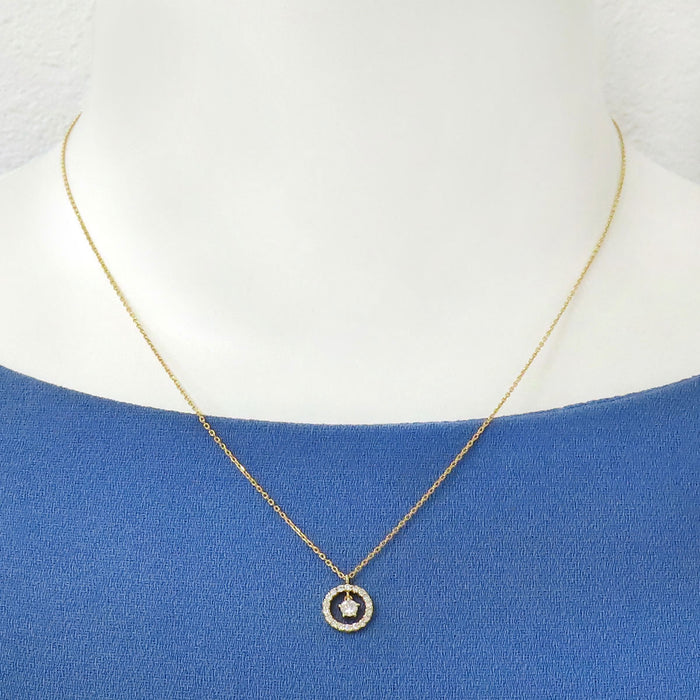 Il Piccolo Principe Wish upon a star Collana con diamante