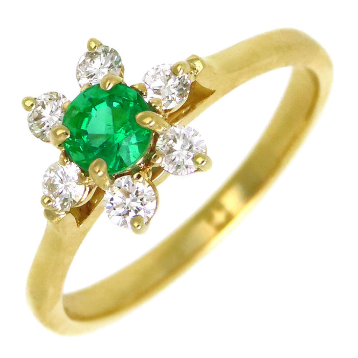 TIFFANY&Co. 
バターカップ エメラルド ダイヤモンド リング
