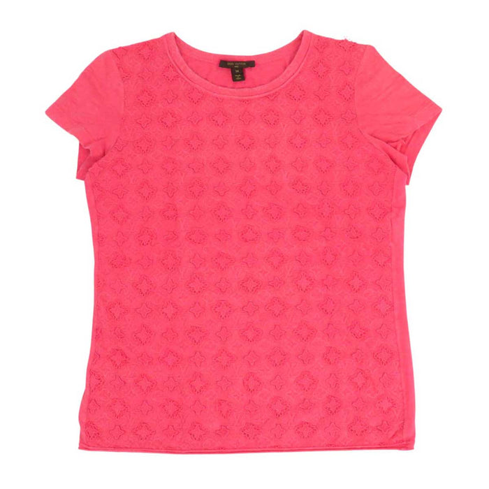 LOUIS VUITTON 
LV ロゴ RW131WF1TS07JFQ 
モノグラム レース リネン Tシャツ