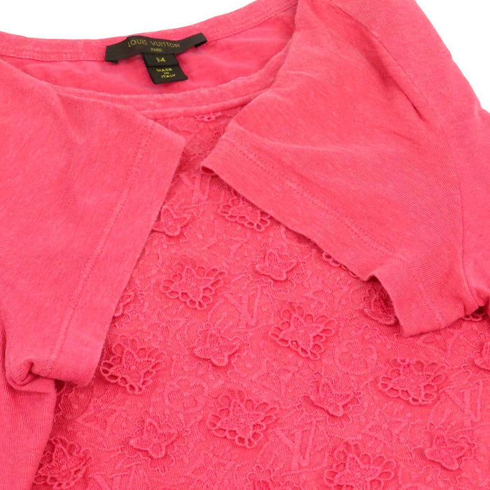 LOUIS VUITTON 
LV ロゴ RW131WF1TS07JFQ 
モノグラム レース リネン Tシャツ