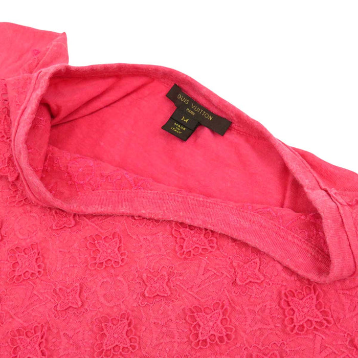 LOUIS VUITTON 
LV ロゴ RW131WF1TS07JFQ 
モノグラム レース リネン Tシャツ