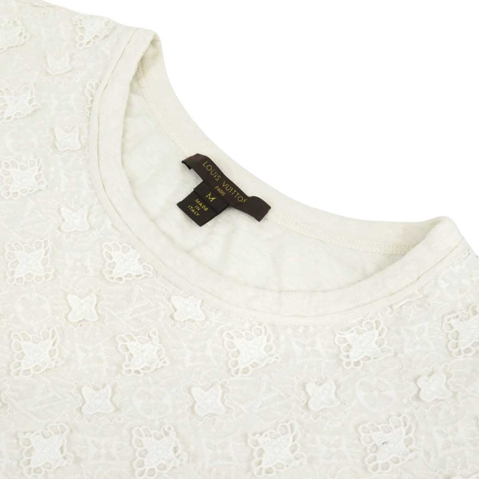 LOUIS VUITTON 
LV ロゴ 
モノグラム レース リネン Tシャツ