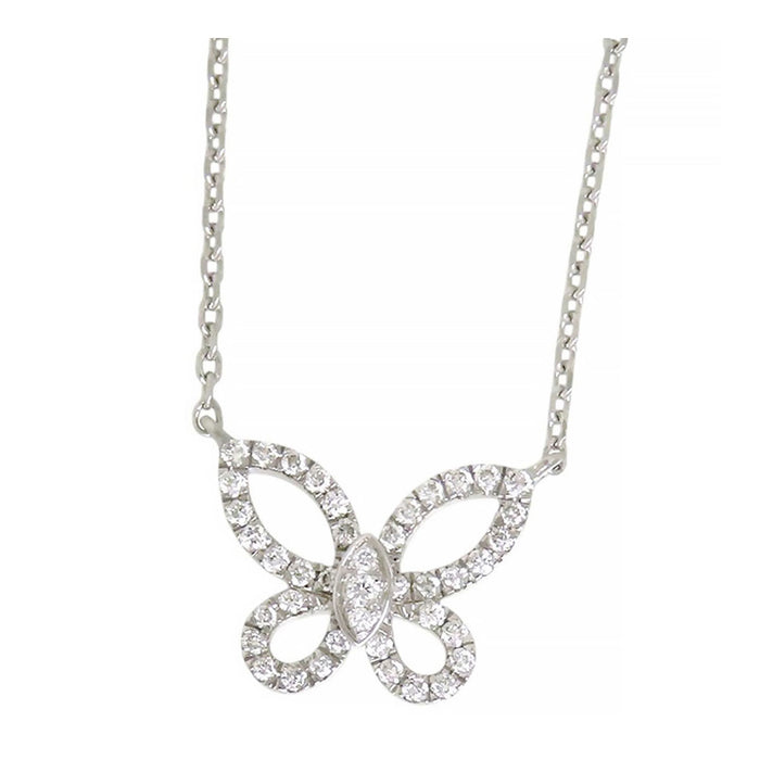 GRAFF 
Mini silhouette a farfalla collana con diamanti