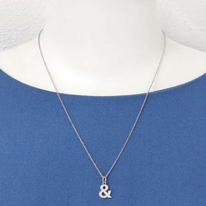 TIFFANY&Co. 
Ampersand Necklace Diamond