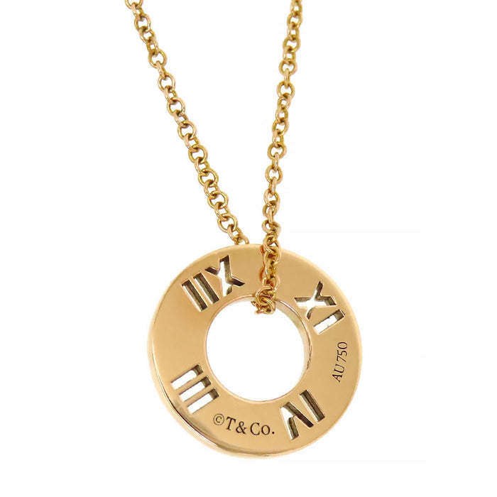 TIFFANY&Co. 
Atlas Pierced Circle Necklace
