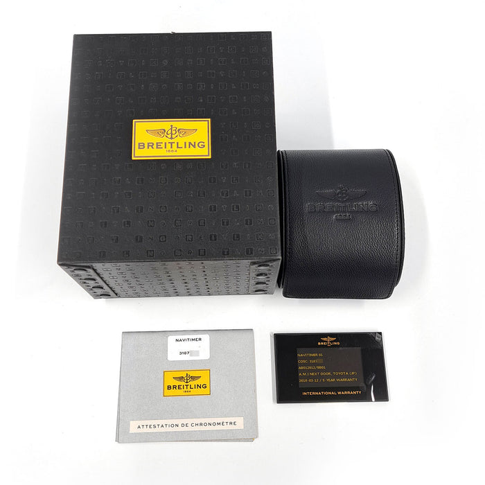 BREITLING 
Navitimer 01 Chronograph 
With Box and Warranty Card