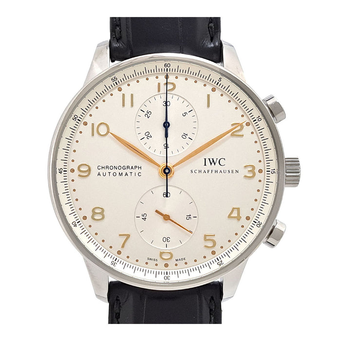 IWC 
Portuguese Chronograph 
With box and warranty card