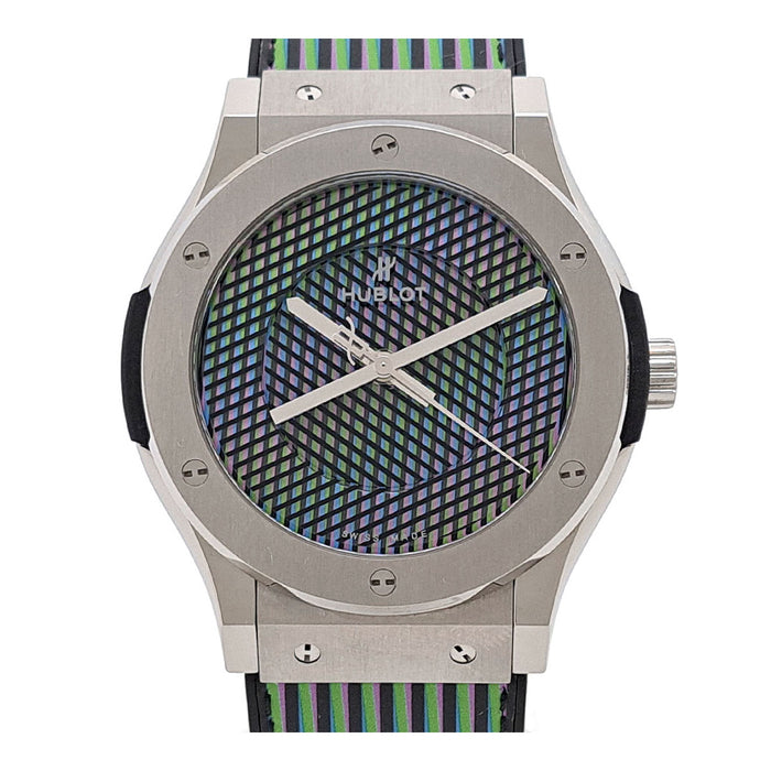 HUBLOT
Classic Fusion Cruz-Diez Limited
With box and warranty card
