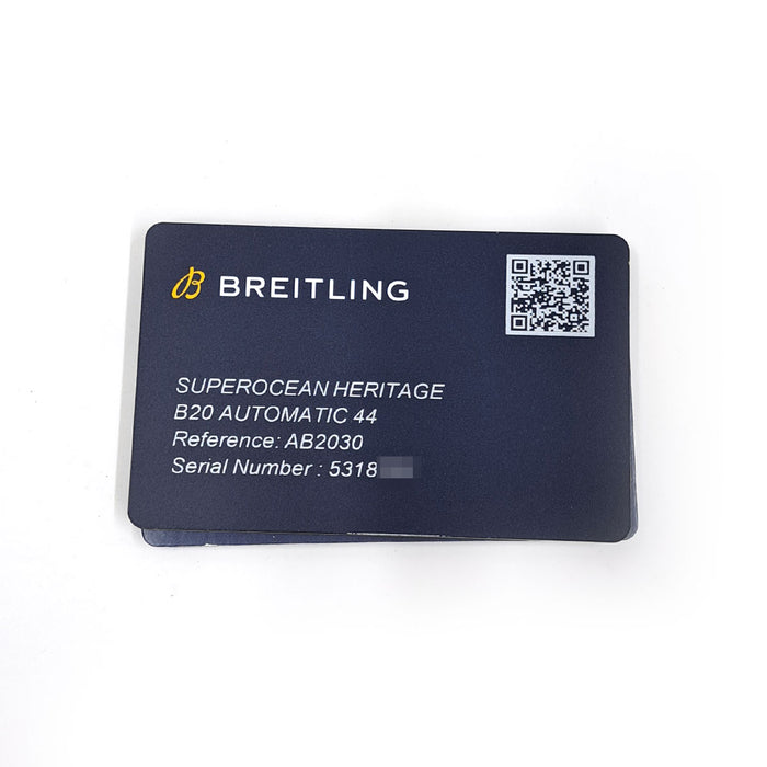 BREITLING 
Superocean Heritage 2 
With warranty card