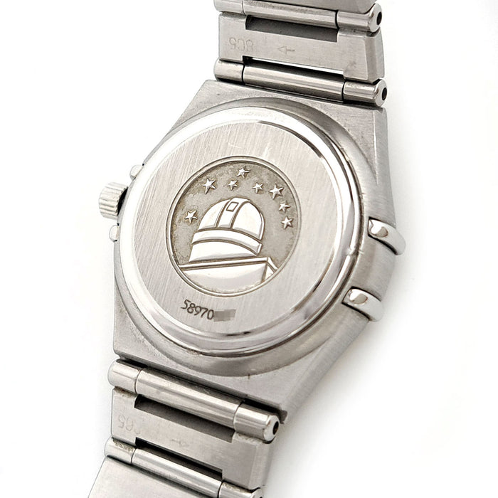 OMEGA 
Constellation lunette diamant 
Avec boîte et garantie