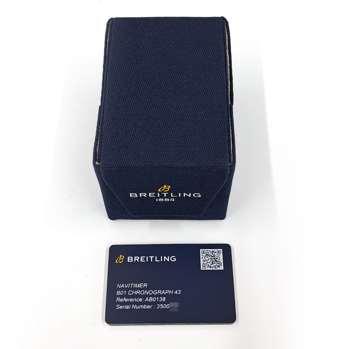 BREITLING 
Navitimer B01 Chronograph 
With Box and Warranty Card