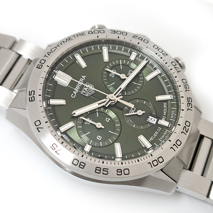 TAG HEUER 
Carrera Chronographe 
Avec boîte et garantie
