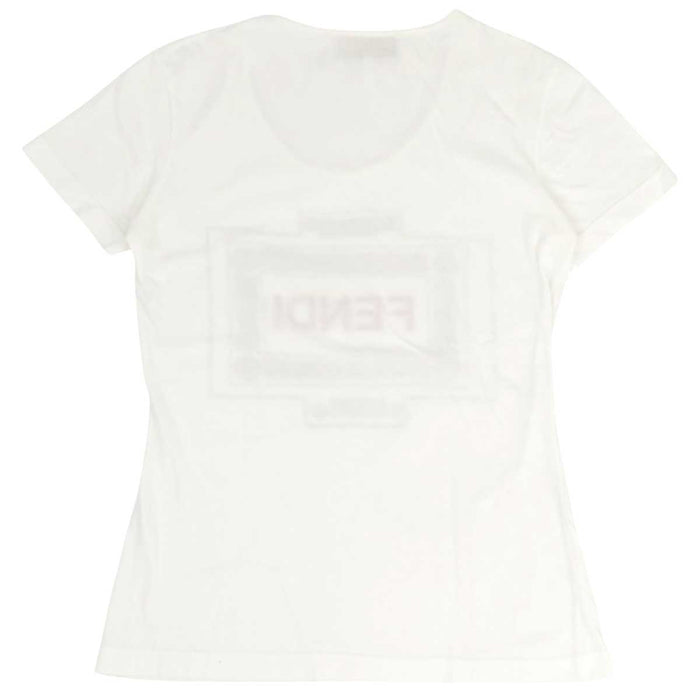 FENDI 
エンブロイダリー 
ロゴ 刺繍 ショートスリーブ Tシャツ