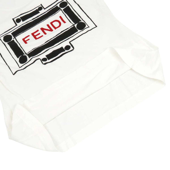 FENDI 
エンブロイダリー 
ロゴ 刺繍 ショートスリーブ Tシャツ