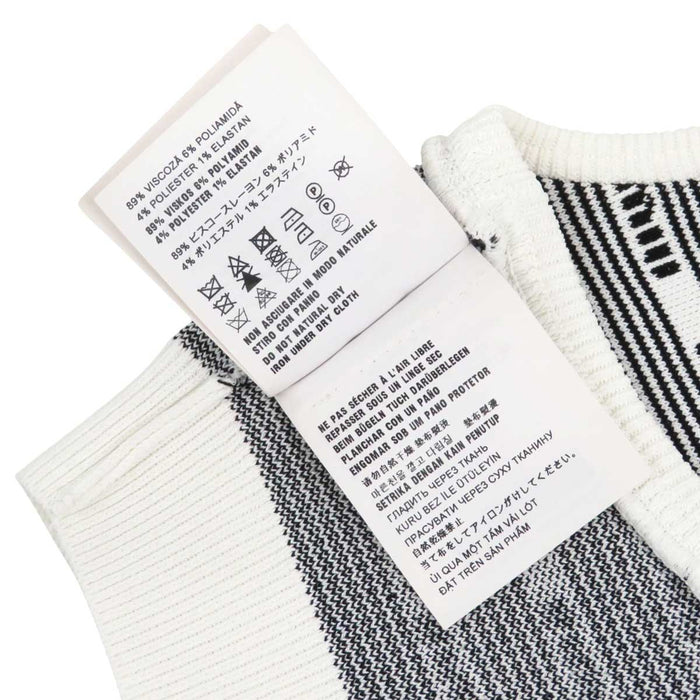 MIUMIU 
Stripe Rayon Tank Top Summer Knit 
Viscose Logo Tops
