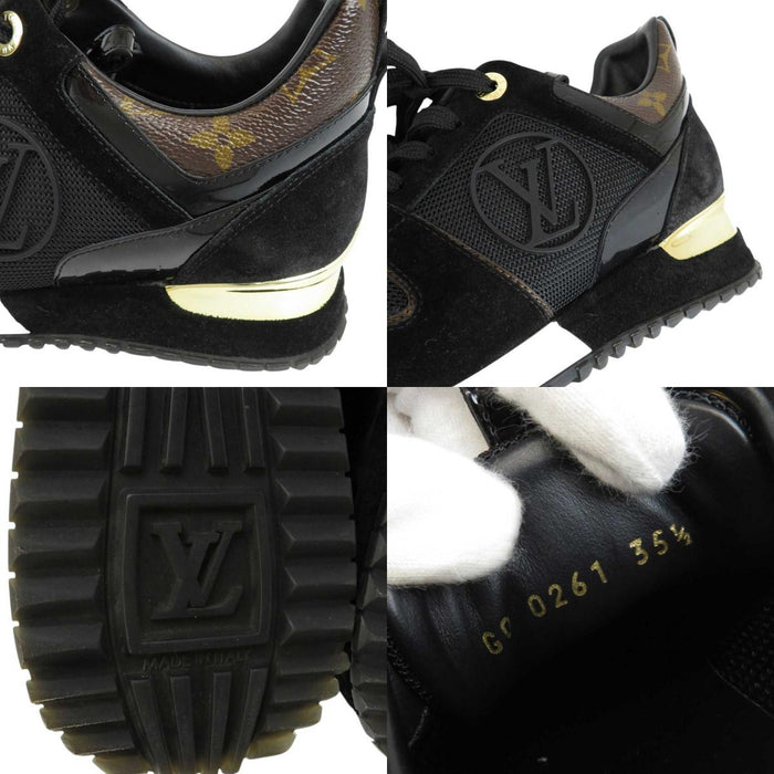 LOUIS VUITTON 
LVサークル ロゴ メッシュ スウェード レザー 
ランアウェイ スニーカー 
モノグラム