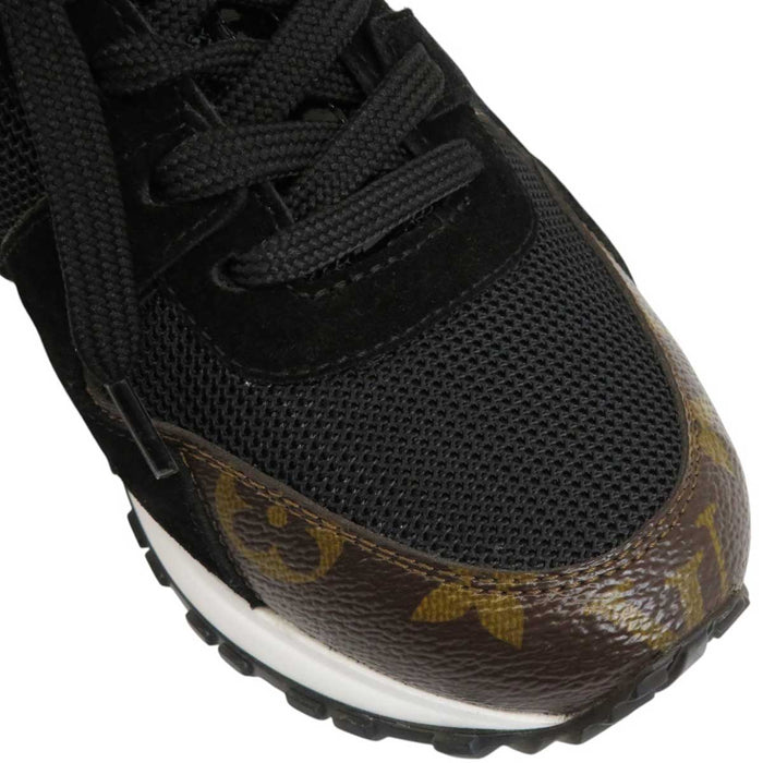 LOUIS VUITTON 
LV cerchio logo mesh camoscio pelle 
sneakers Runaway 
monogramma